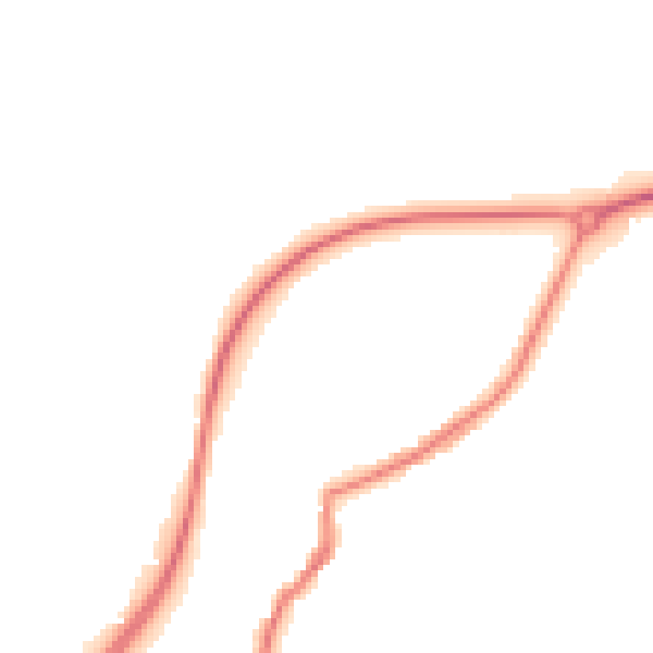 Night-time road noise heatmap for TN15 9JE