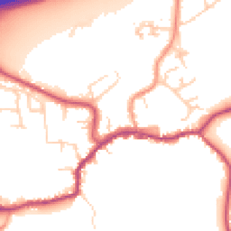 Daytime road noise heatmap for TN16 1AG