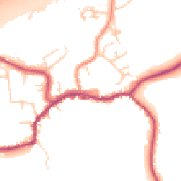 Daytime road noise heatmap for TN16 1AS