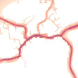 Daytime road noise heatmap for TN16 1BF