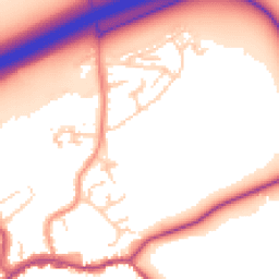 Daytime road noise heatmap for TN16 1BY