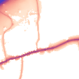 Daytime road noise heatmap for TN16 1JS