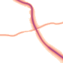 Daytime road noise heatmap for TN16 2DS