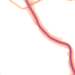 Daytime road noise heatmap for TN16 2ED