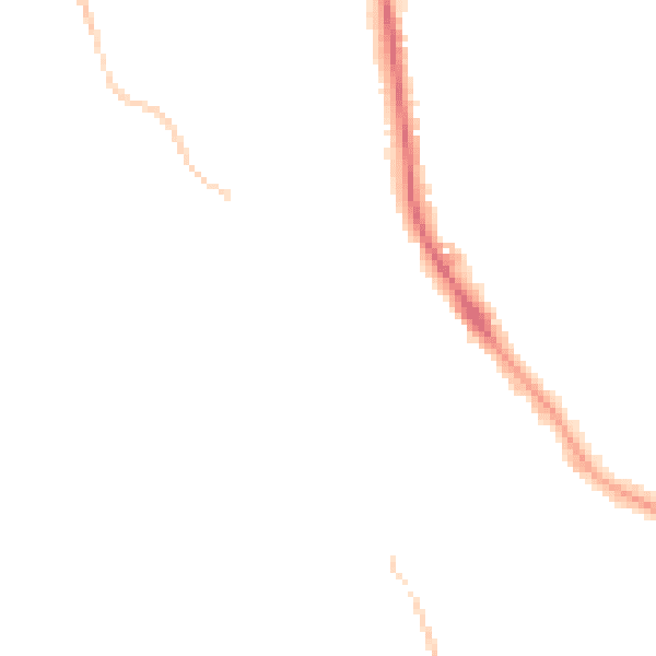 Night-time road noise heatmap for TN16 3TP