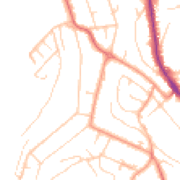 Daytime road noise heatmap for TN16 3TU