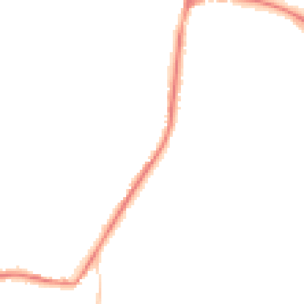 Night-time road noise heatmap for TN18 4LT