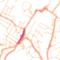 Daytime road noise heatmap for TN2 3AT