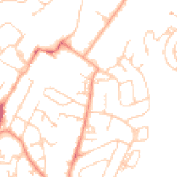 Daytime road noise heatmap for TN2 3BS
