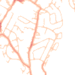Daytime road noise heatmap for TN2 3DA