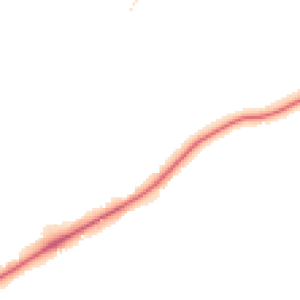 Night-time road noise heatmap for TN2 3LU