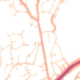 Daytime road noise heatmap for TN2 3NX