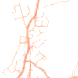 Daytime road noise heatmap for TN2 4ED