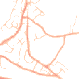 Daytime road noise heatmap for TN2 4JF