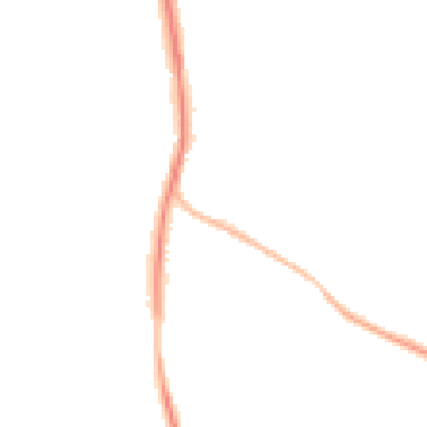Night-time road noise heatmap for TN2 5LX