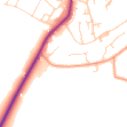 Daytime road noise heatmap for TN2 5PB