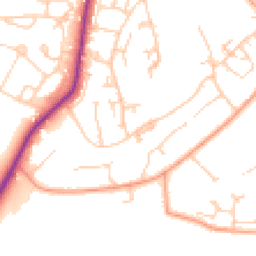 Daytime road noise heatmap for TN2 5PG