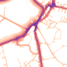 Daytime road noise heatmap for TN2 5QJ