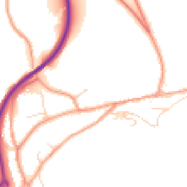 Daytime road noise heatmap for TN20 6AP