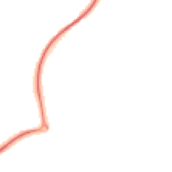 Night-time road noise heatmap for TN20 6DU