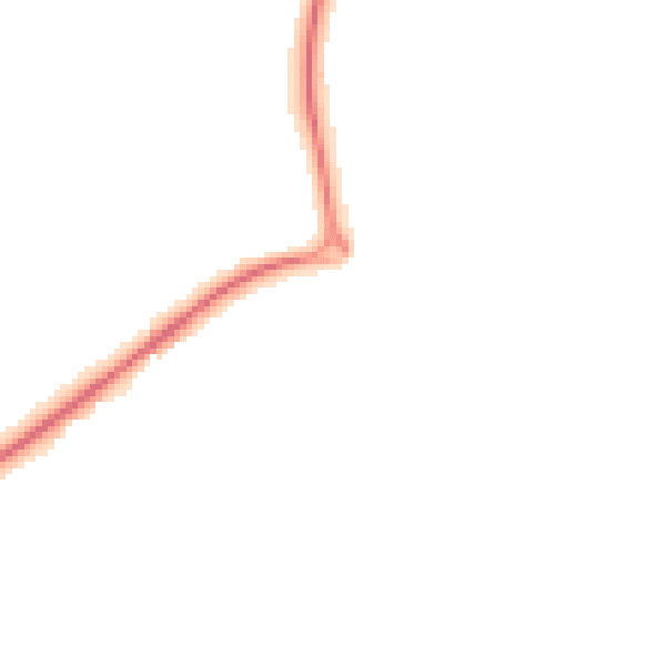 Night-time road noise heatmap for TN20 6EA