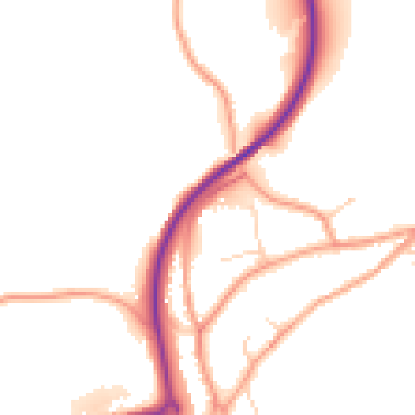 Daytime road noise heatmap for TN20 6ER