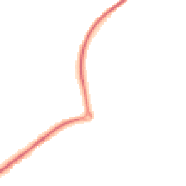 Night-time road noise heatmap for TN20 6EW
