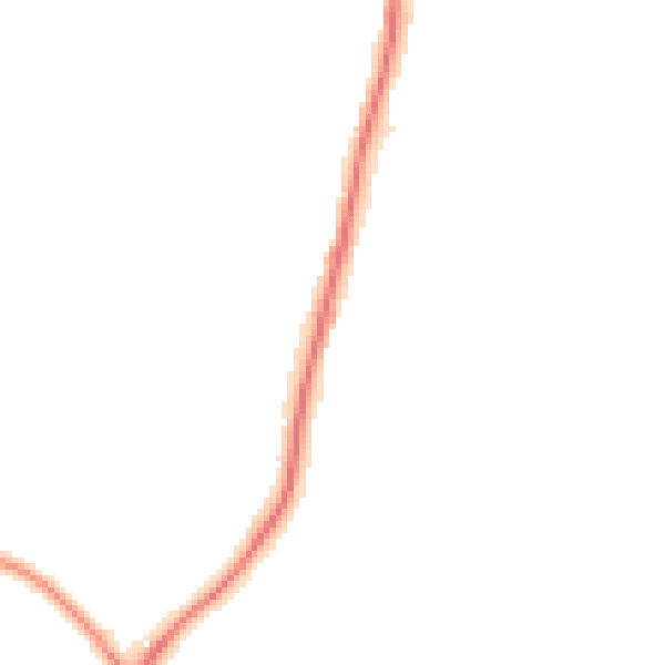 Night-time road noise heatmap for TN20 6JE