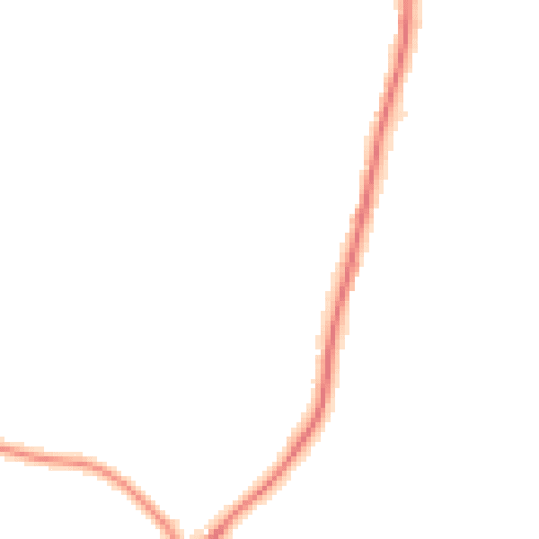 Night-time road noise heatmap for TN20 6LD