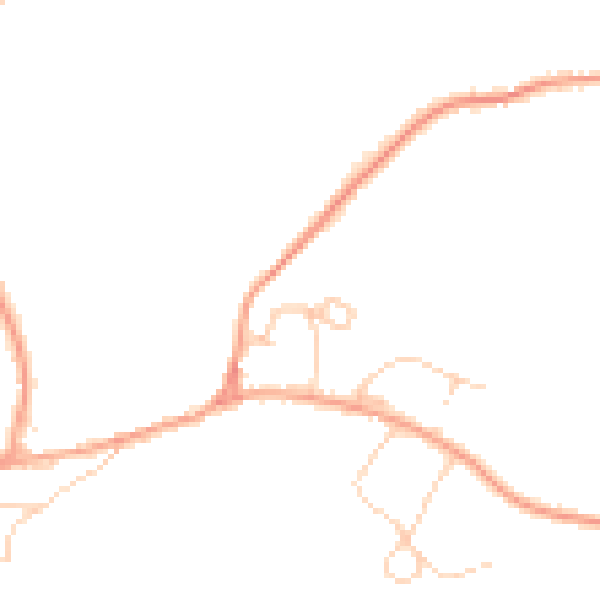 Daytime road noise heatmap for TN20 6UG