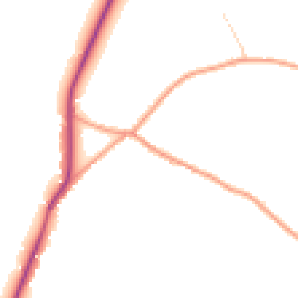 Daytime road noise heatmap for TN25 4HY