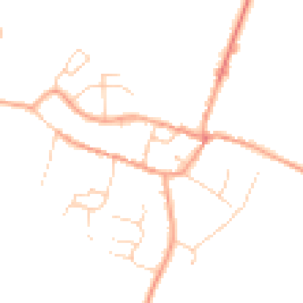 Daytime road noise heatmap for TN25 5BJ