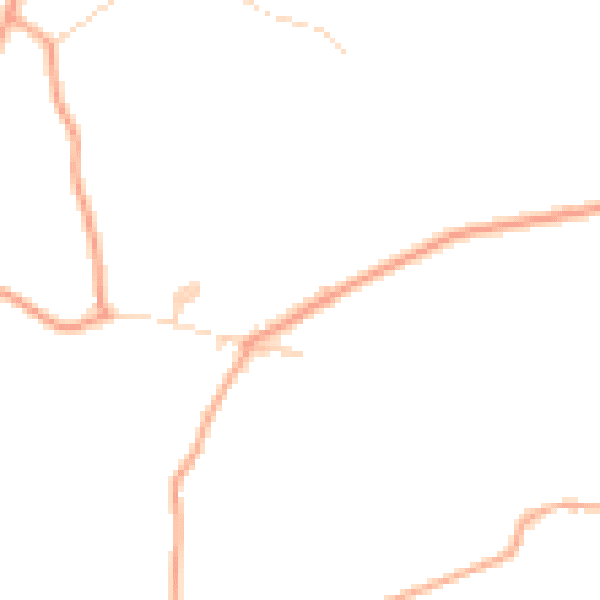 Daytime road noise heatmap for TN25 5HR