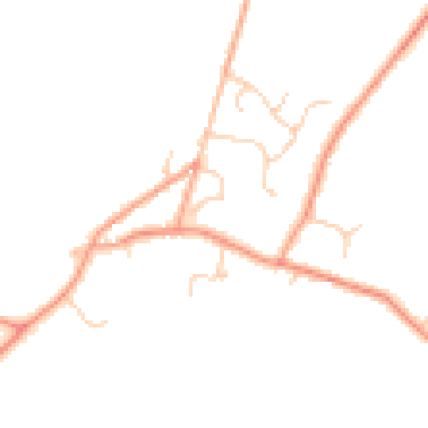 Daytime road noise heatmap for TN25 6QH