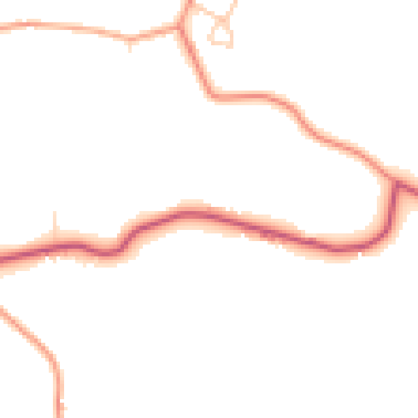 Daytime road noise heatmap for TN25 7BN