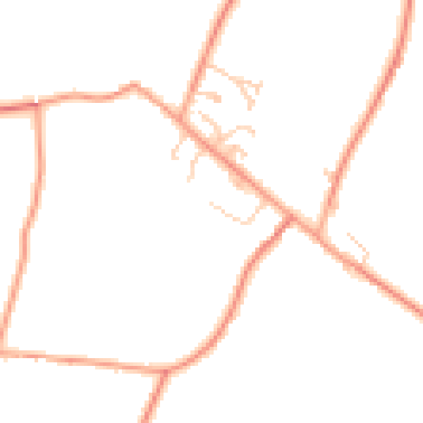 Daytime road noise heatmap for TN25 7DR