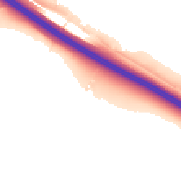 Night-time road noise heatmap for TN27 0BP