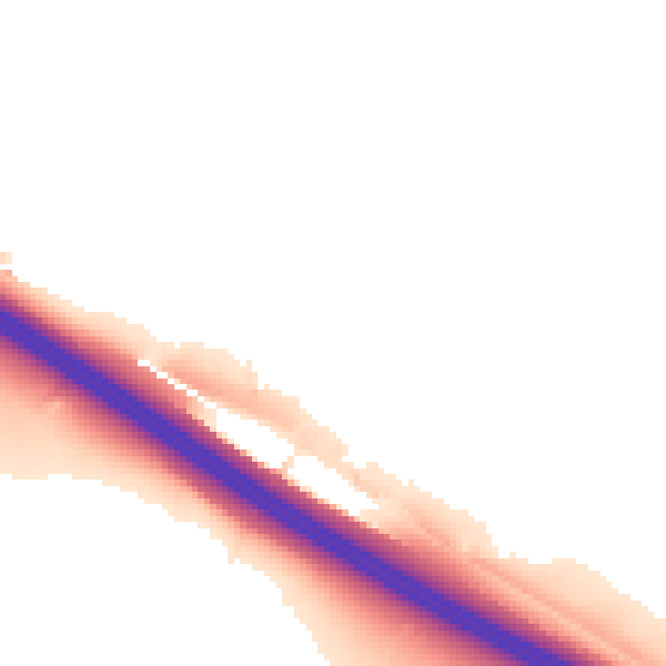 Night-time road noise heatmap for TN27 0BT