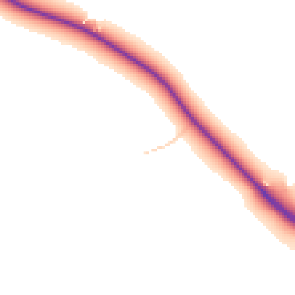Daytime road noise heatmap for TN27 0DA