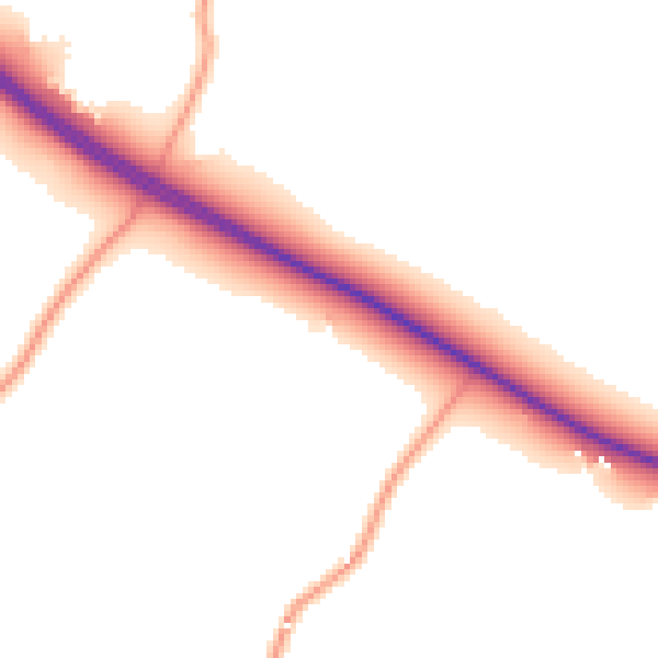 Daytime road noise heatmap for TN27 0DE