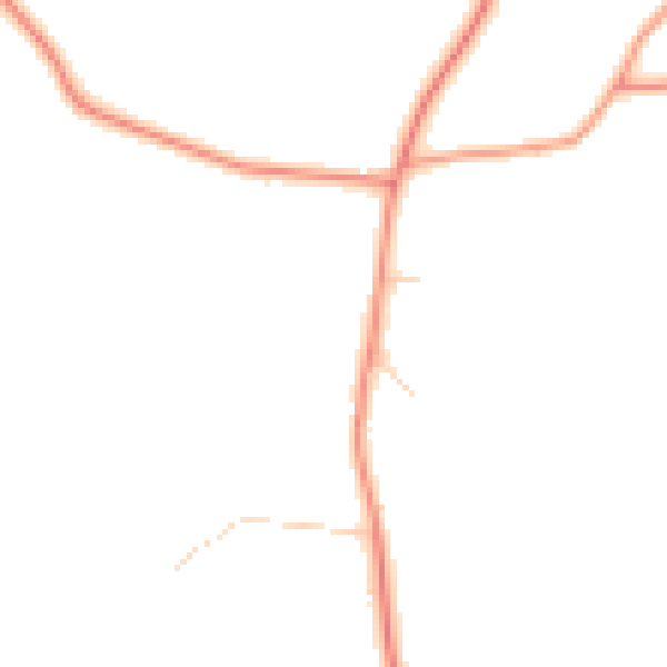 Daytime road noise heatmap for TN27 0DQ