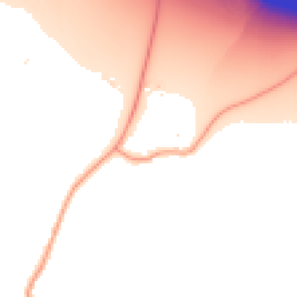 Daytime road noise heatmap for TN27 0EP