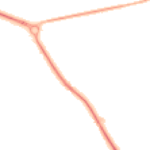 Night-time road noise heatmap for TN27 0HU
