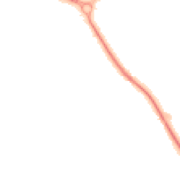 Night-time road noise heatmap for TN27 0HZ