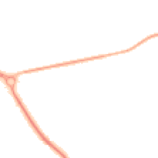 Night-time road noise heatmap for TN27 0LH