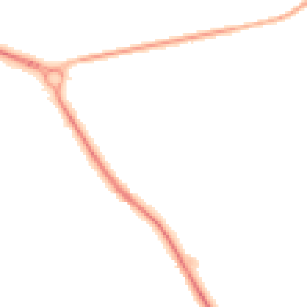 Night-time road noise heatmap for TN27 0LR