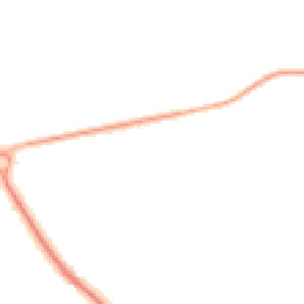 Night-time road noise heatmap for TN27 0LU