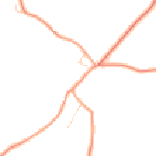 Daytime road noise heatmap for TN27 0PA