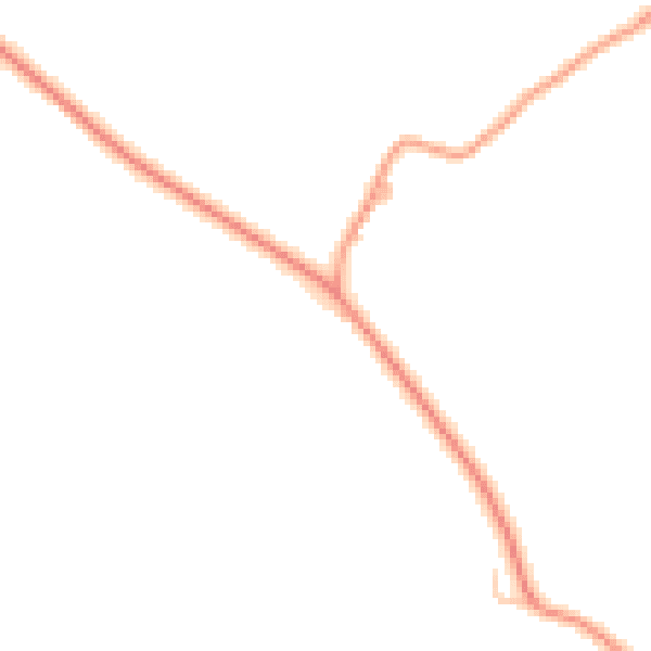 Daytime road noise heatmap for TN27 0PF