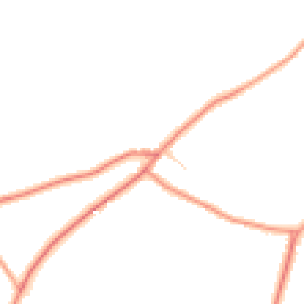 Daytime road noise heatmap for TN27 0SP